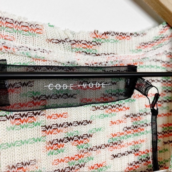 Code X Mode Space Dye Pullover Knit Sweater Top - Picture 6 of 8